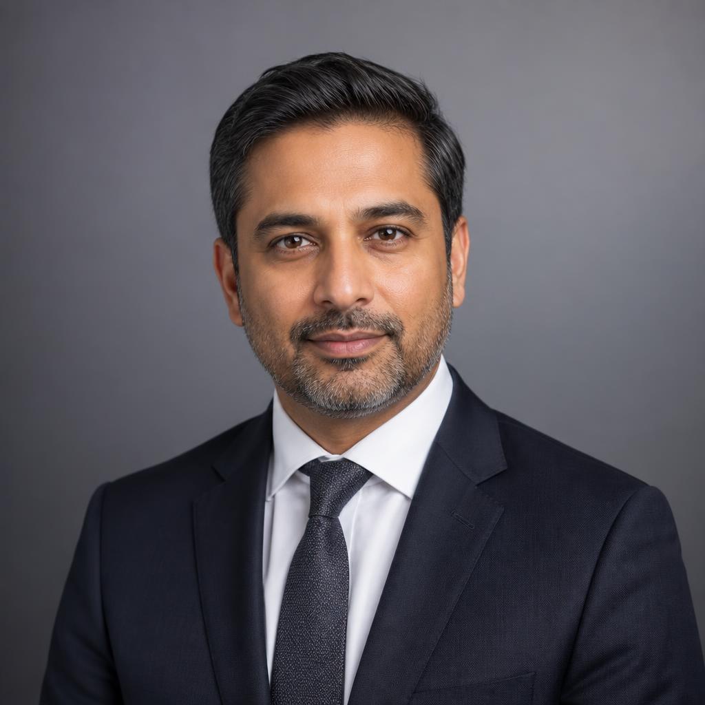Portrait of Raj Patel, Chief Strategy Officer